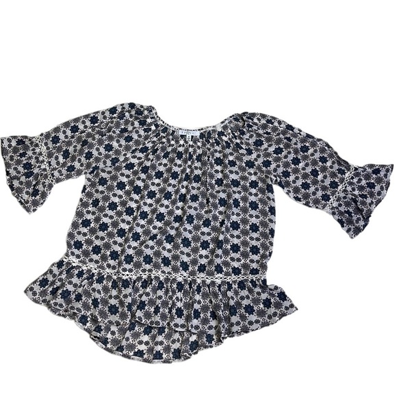 FEVER Boho flower print top size S - Picture 6 of 8